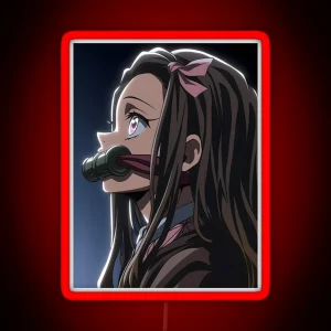 Nezuko Kamado Demon Slayer 55 RGB Neon Sign