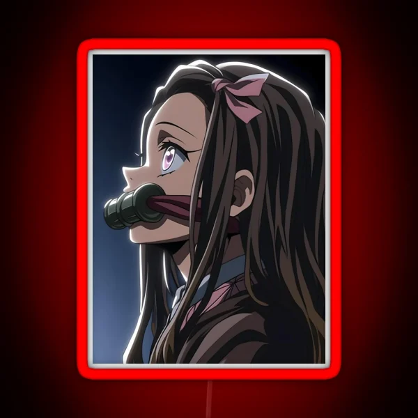 Nezuko Kamado Demon Slayer 55 RGB Neon Sign