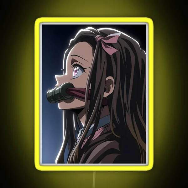 Nezuko Kamado Demon Slayer 55 RGB Neon Sign
