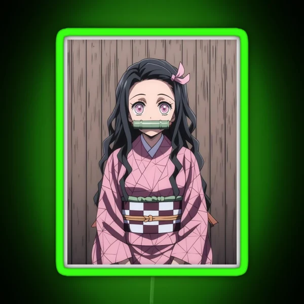 Nezuko Kamado Demon Slayer 56 RGB Neon Sign