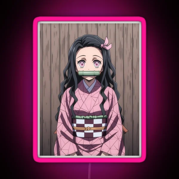 Nezuko Kamado Demon Slayer 56 RGB Neon Sign