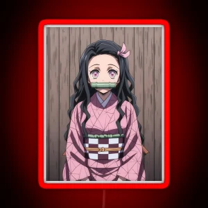 Nezuko Kamado Demon Slayer 56 RGB Neon Sign