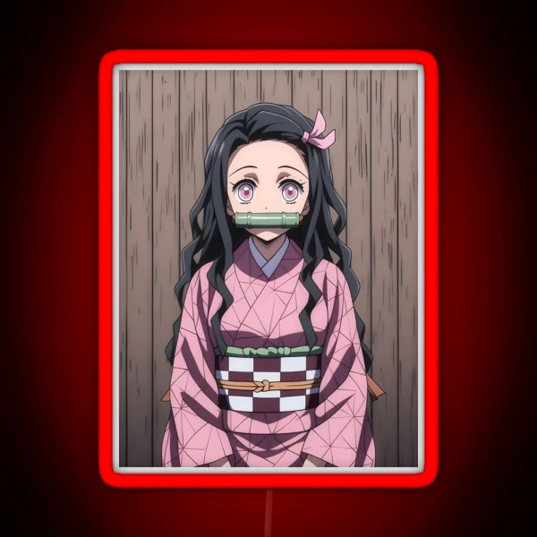 Nezuko Kamado Demon Slayer 56 RGB Neon Sign