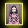 nezuko kamado demon slayer 56 rgb neon sign yellow