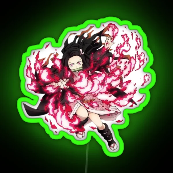 Nezuko Kamado Demon Slayer RGB Neon Sign