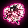 Nezuko Kamado Demon Slayer RGB Neon Sign with Pink Glow