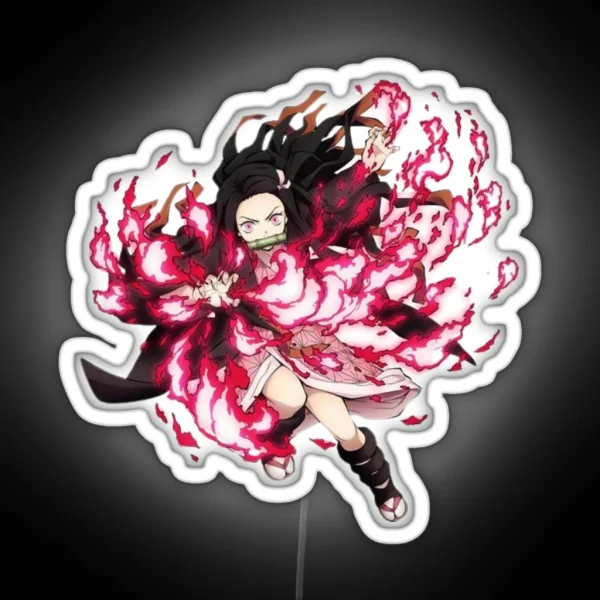 Nezuko Kamado Demon Slayer RGB Neon Sign