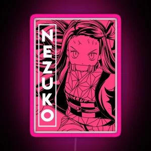 Nezuko Kamado Demon Slayer RGB Neon Sign
