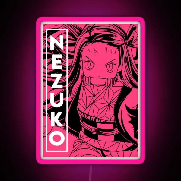 Nezuko Kamado Demon Slayer RGB Neon Sign