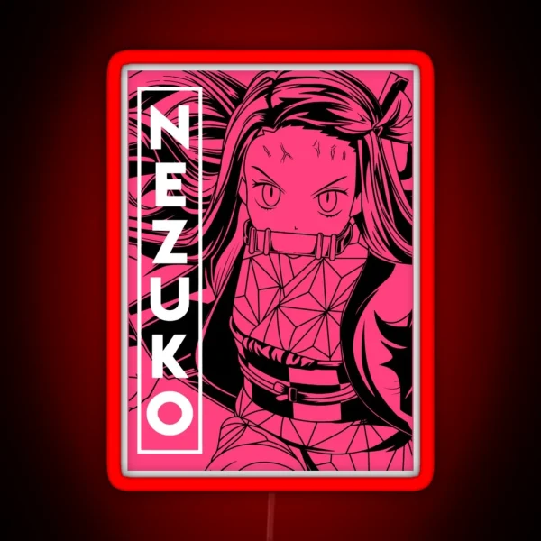 Nezuko Kamado Demon Slayer RGB Neon Sign