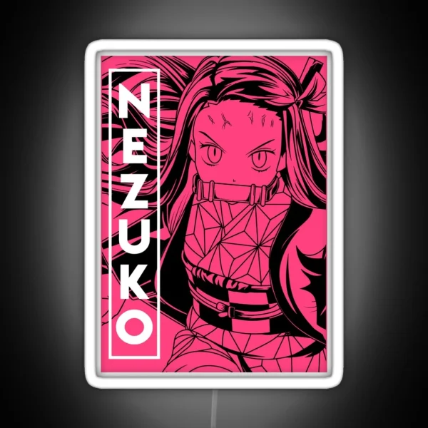 Nezuko Kamado Demon Slayer RGB Neon Sign