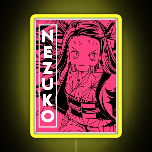 Nezuko Kamado Demon Slayer RGB Neon Sign