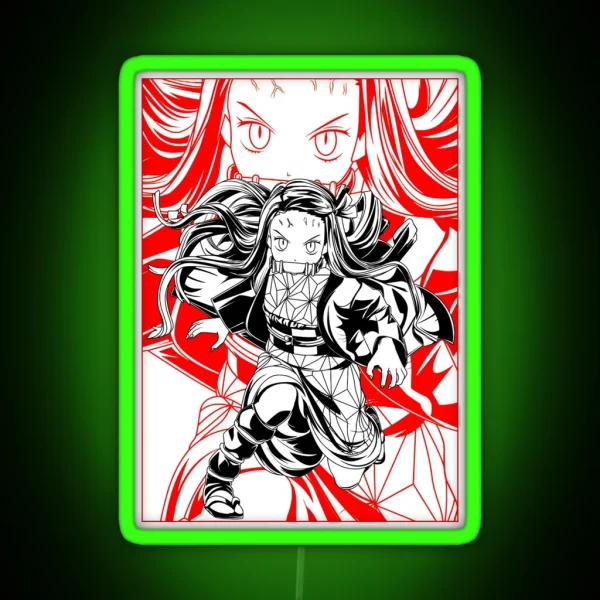 Nezuko Kamado Demon Slayer RGB Neon Sign