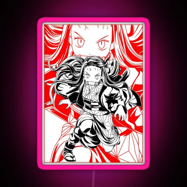 Nezuko Kamado Demon Slayer RGB Neon Sign