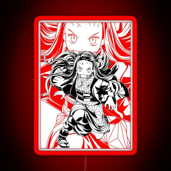 Nezuko Kamado Demon Slayer RGB Neon Sign