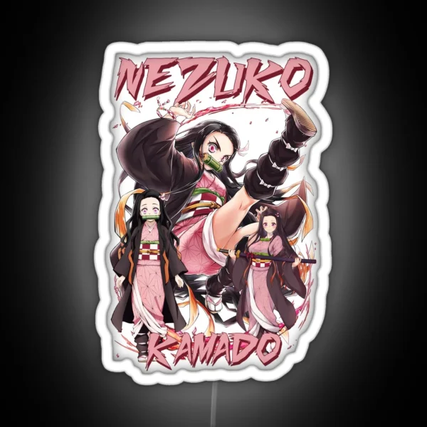 Nezuko Kamado Demon Slayer RGB Neon Sign