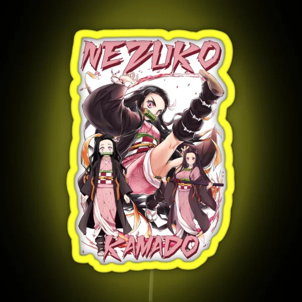 Nezuko Kamado Demon Slayer RGB Neon Sign