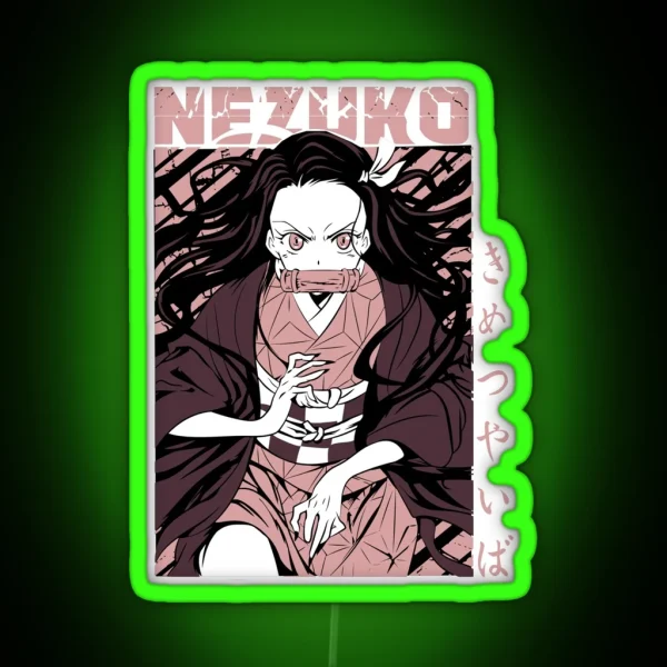Nezuko Kamado Demon Slayer RGB Neon Sign