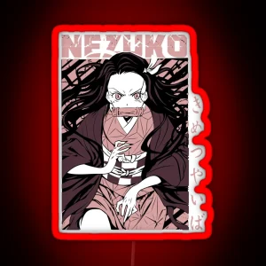 Nezuko Kamado Demon Slayer RGB Neon Sign
