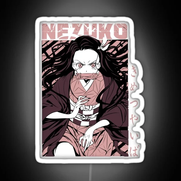 Nezuko Kamado Demon Slayer RGB Neon Sign