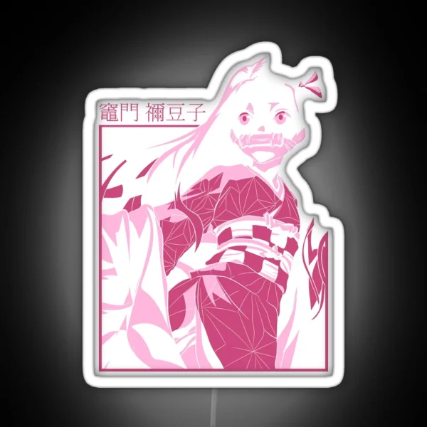 Nezuko Kamado Demon Slayer RGB Neon Sign