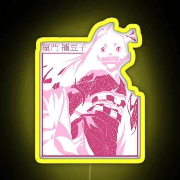 Nezuko Kamado Demon Slayer RGB Neon Sign