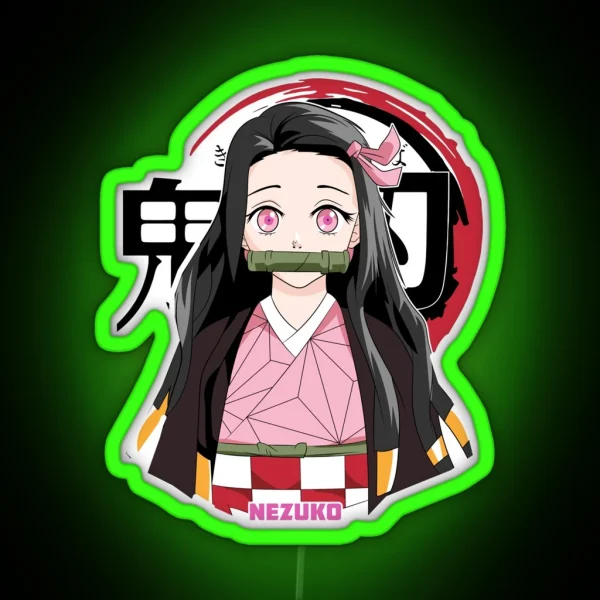 Nezuko Kamado Demon Slayer RGB Neon Sign