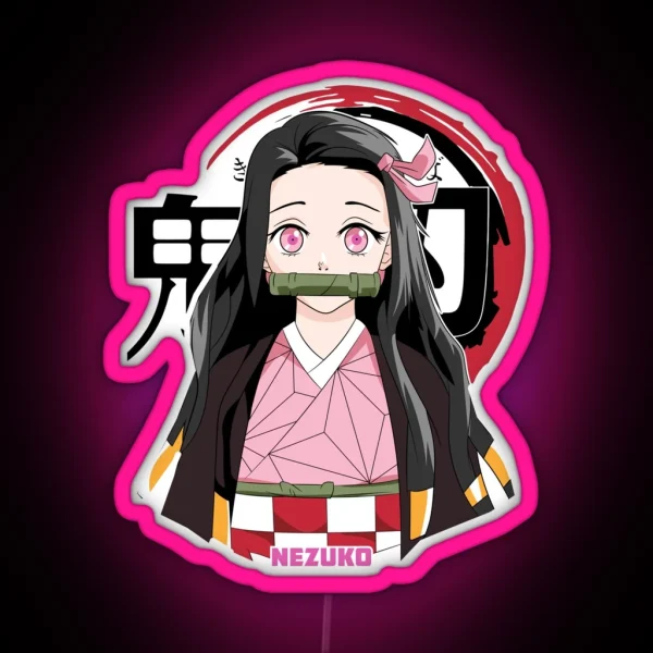 Nezuko Kamado Demon Slayer RGB Neon Sign