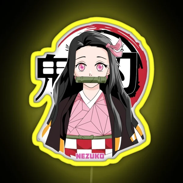 Nezuko Kamado Demon Slayer RGB Neon Sign