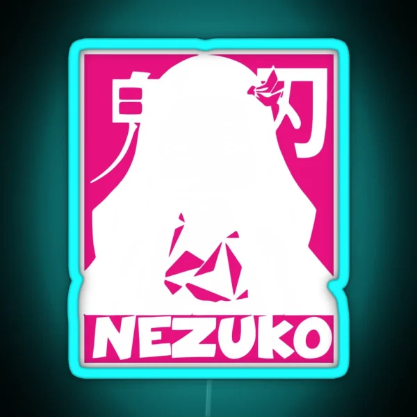 Nezuko Kamado Demon Slayer RGB Neon Sign