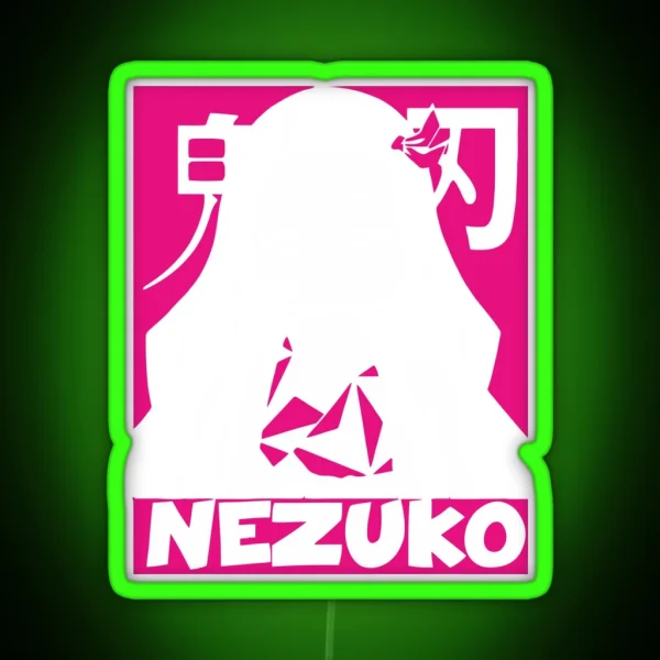 Nezuko Kamado Demon Slayer RGB Neon Sign