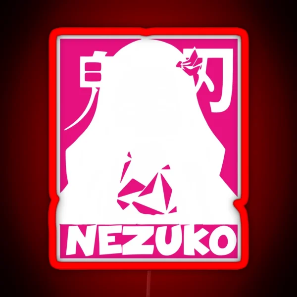 Nezuko Kamado Demon Slayer RGB Neon Sign