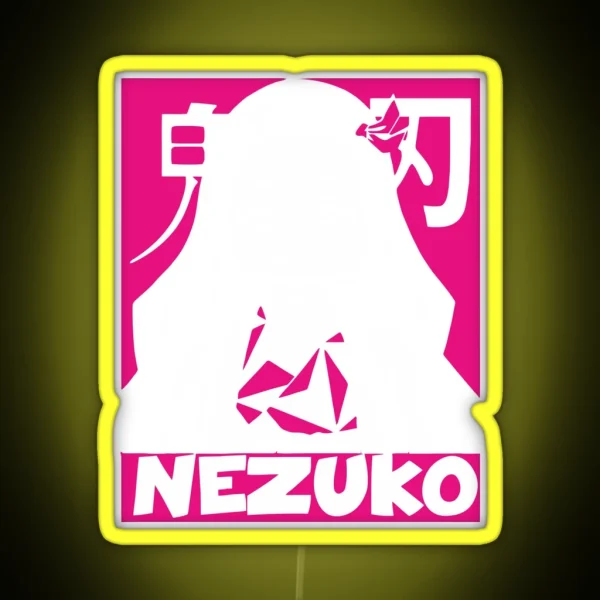 Nezuko Kamado Demon Slayer RGB Neon Sign
