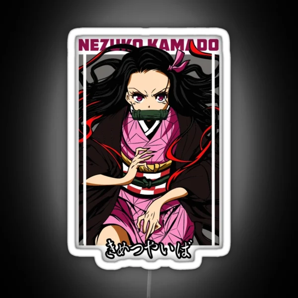 Nezuko Kamado Demon Slayer RGB Neon Sign