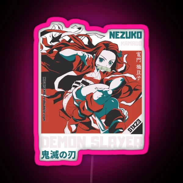 Nezuko Kamado IKIGAISEKAI KNY S1X23 RGB Neon Sign