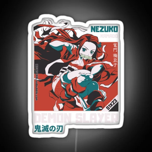 Nezuko Kamado IKIGAISEKAI KNY S1X23 RGB Neon Sign