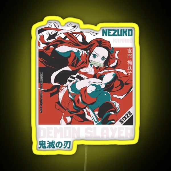 Nezuko Kamado IKIGAISEKAI KNY S1X23 RGB Neon Sign