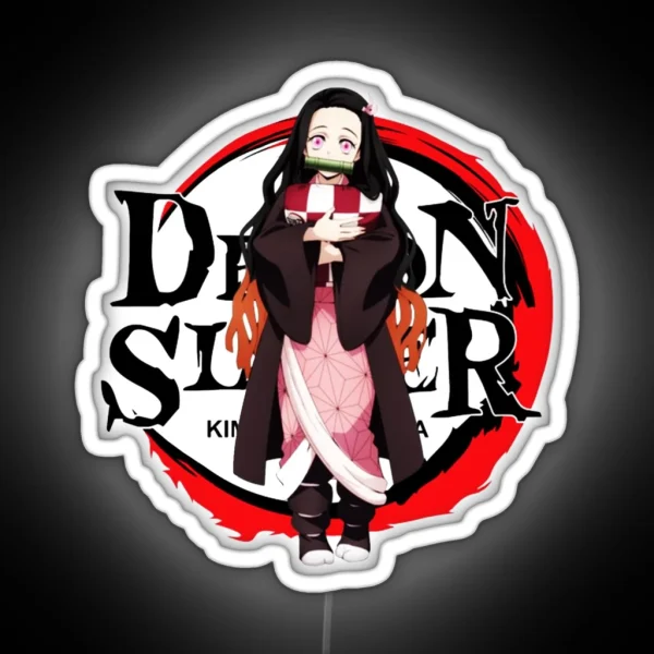 Nezuko Kamado Kimetsu No Yaiba RGB Neon Sign