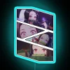 Nezuko KamadoDemon Slayer Corpsmanga panel designRGB neon sign