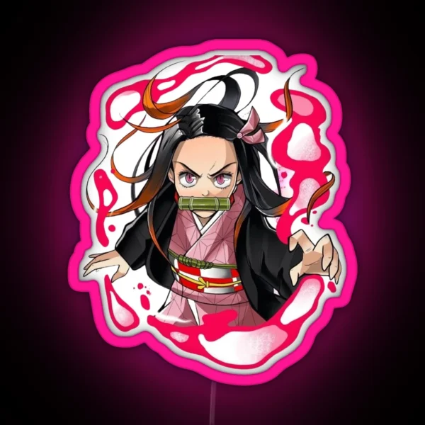 Nezuko Kamado RGB Neon Sign