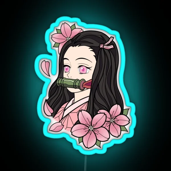 Nezuko Kamado RGB Neon Sign