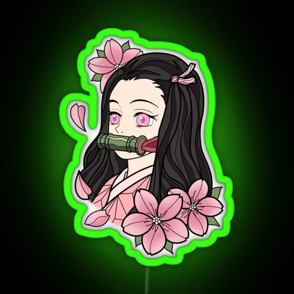 Nezuko Kamado RGB Neon Sign