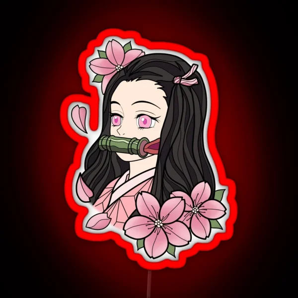 Nezuko Kamado RGB Neon Sign