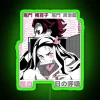 Nezuko RGB Neon Sign in Green