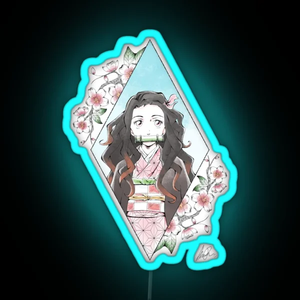 Nezuko RGB Neon Sign