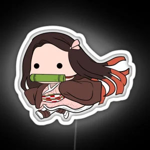 Nezuko Running RGB Neon Sign