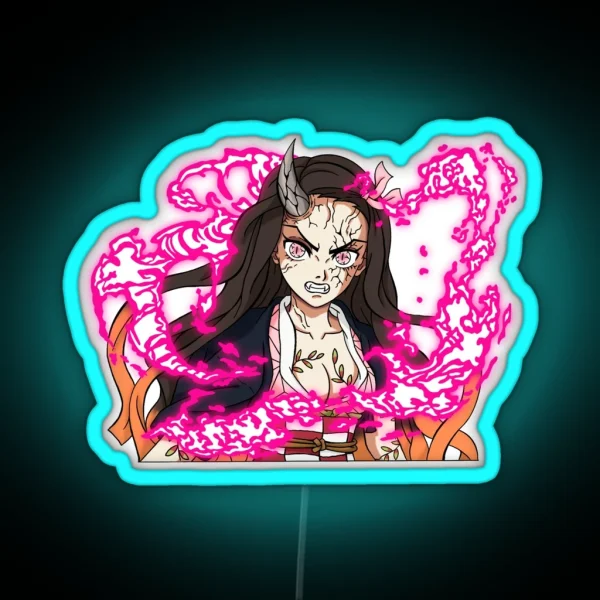 Nezuko Transformation RGB Neon Sign