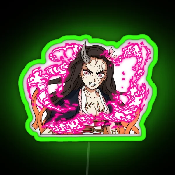 Nezuko Transformation RGB Neon Sign