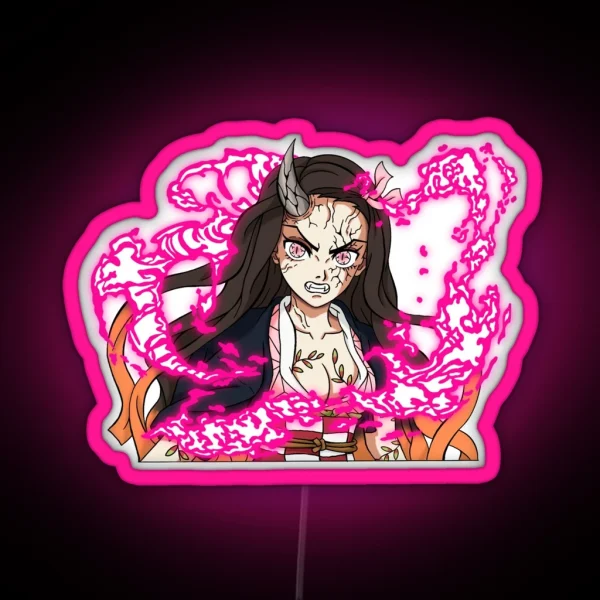 Nezuko Transformation RGB Neon Sign