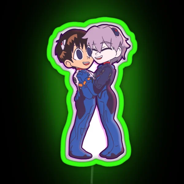NGE Dance To The End RGB Neon Sign